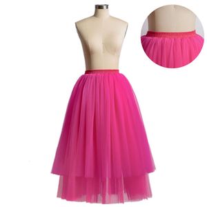 Misshow Gradient Tiered Short Skirt Soft Tulle Puffy Petticoat for Dance Ballet Costume Maxi Tutu Dress Solid Underskirt