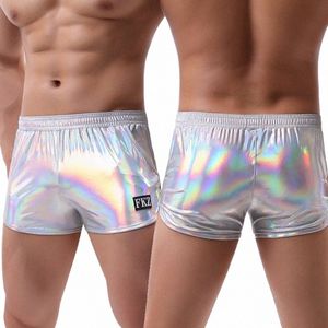 bling brzing shorts män casual ficka stammar sport som kör joggar fitn beach boxer shorts badkläder sommargym Sweatpant G6ey#