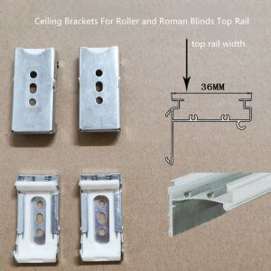 Accessories Ceiling Brackets For Spring Roller Blinds Top Rails Roman Blinds Accessories