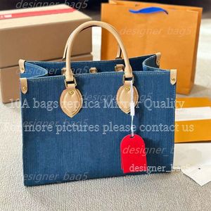 10A Nuovissima borsa tote per la spesa di design di qualità a specchio MM GM Taglia Borsa da donna in vera pelle nera goffrata Borse di tela di lusso Borse da viaggio a spalla grande 35 cm