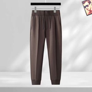 Zegna Suit Pants dżinsy luksusowe dżinsy celebrytów męskie spodni mody mody Mash Montaż dżinsy Zegna luźne spodnie nogi wysoka szlachta 645
