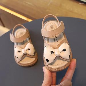 First Walkers 2024 Children's Sandals Summer Toddler Girls Fashion Open-toe Kids Princess Walking Causal Flat Beach Shoes Soft Bottom