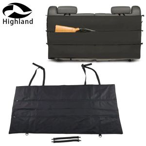 Sacos 600d oxford caça estilingue preto camo rifle arma rack caso organizador para a maioria dos caminhões suv assento traseiro do carro veículo arma armazenamento