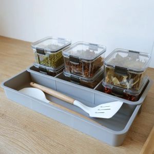 Cassetti Organizzatore per cassetti da cucina Scomparti scalabili Scatola di immagazzinaggio Armadietti per contenitori Stoviglie da tavolo Coltello Forchetta Cucchiaio Custodia per organizer