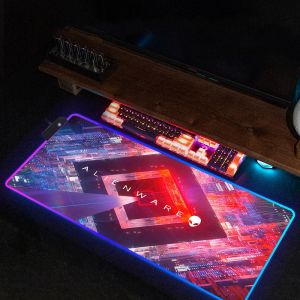 Kuddar stor mus pad gamer alienware skrivbord tillbehör pc skåp tangentbord mousepad rgb mattmattor spel xxl anime mattan dator möss