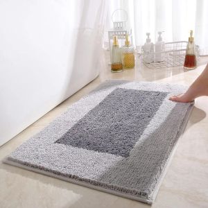 Mattor inyahome golvbadmattor för badrum non glid inomhus mattor mattor täcker maskin tvätt plysch mattor badrumsmatta för badrumsdusch