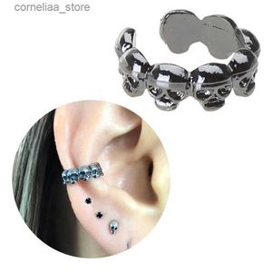 Ear Cuff Ear Cuff Ear sleeves head bones ear clips fashionable ear clips jewelry gothic cuffs and earrings made of alloy material perfect for daily parties Y240326