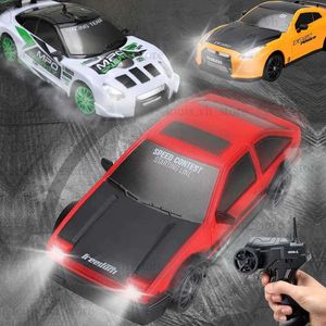 Electric/RC Car 1/24 RC Drift Car med 2,4 g Radio Remote Control Sports Cars for Children Racing High Speed ​​Drive Vehicle Boys Girls Toys Toys T240325