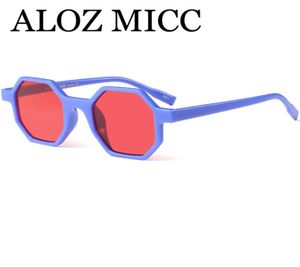 Aloz micc clássico mulheres pequenas óculos de sol hexagon homens 2018 estilo moderno de polígono retro polígono Óculos femininos UV400 Óculos A4365707015