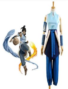 Dettagli su Avatar La Leggenda di Korra Korra Katara Uniforme Costume Cosplay Set Completo272k6369305