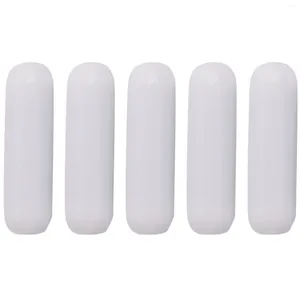 Decorative Plates 5 Pcs 25mm(1 Inch) PTFE Magnetic Stirrer Mixer Stir Bar White Color Laboratory Plate 7mm25mm Bars