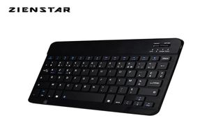 Zienstar 10 -inch Azerty French Aluminum Mini Wireless Keyboard Bluetooth для Apple iOS Android планшет