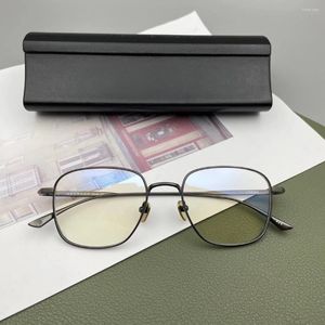 Montature per occhiali da sole Montature per occhiali originali Montatura per occhiali da vista in titanio da donna Occhiali da vista per miopia da uomo Marchio di design vintage giapponese