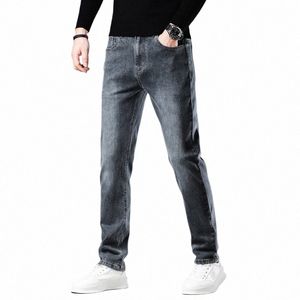 sulee Jeans Men Autumn and Winter Straight Leg Versatile Stretch Casual Pants 2023 New Pants Korversi Slim Fitting Trousers E4td#