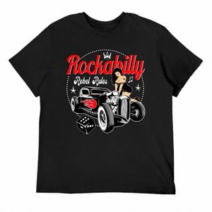 Rockabilly Música Hot Rod Sock Hop Dance Vintage T-shirt Fresco Esportes Engraçado Tshirt Clássico Casa EUA Tamanho n7lR #