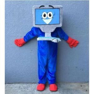 Mascot kostymer dator maskotte fancy klänningskaraktär karneval julfirande maskot dräkt