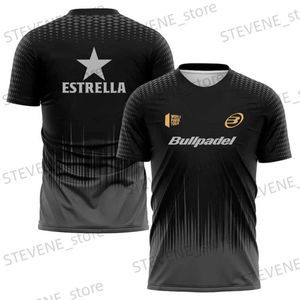 Homens camisetas 2024 Secagem rápida Tracksuit Camiseta de alta qualidade Wicking Tennis Treinamento Camiseta Roupas Novo Verão Mens Loose Sports Tops T T240325