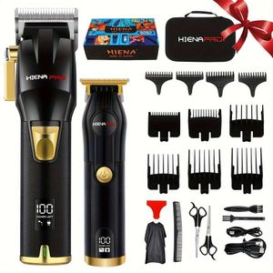 Cordless Clipper, Professional Electric Men's Beard Trimmer Shaver, USB Rechargeable Hair Clipper Kit, Set, Father's Day Gift