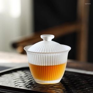 TeAware Setleri | Renkli Sır Tureen Çay Seti Isıya Dayanıklı Cam Kapak Kupası Buzlu Tek Küçük Bardaklar