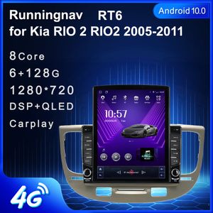 9.7" New Android For Kia RIO 2 RIO2 2005-2011 Tesla Type Car DVD Radio Multimedia Video Player Navigation GPS RDS No Dvd CarPlay & Android Auto