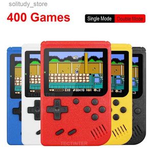 Portable Game Players Retro portable mini video game console 8-bit 3.0-inch LCD game player with built-in 400 game AV handheld game console childrens gift Q240326