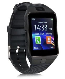 DZ09 Relógio Inteligente Bluetooth Smartwatches Para Smartphones Android Slot Para Cartão SIM Relógios de Saúde para Android em Caixa de Varejo com 40 dias1871311