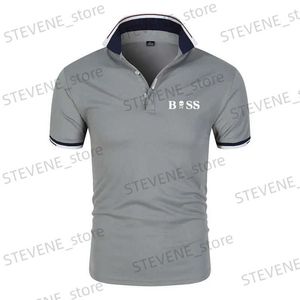 Men's T-Shirts Fashion Summer Sports 2023 New Mens Quick-Drying Polo Shirt BusinessCasual Short-Slved Polo Comfortable Breathable Shirt T240325