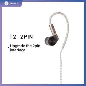 Ohrhörer Tinhifi T22Pin T2 DLC T2 T2 EVO Dynamischer Treiber Bass Earphone DJ Metal Kopfhörer 2Pin abnehmbar IEM Tin Official Store