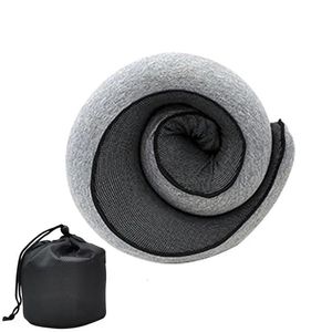 Cuscino da viaggio Memory Foam Supporto per il collo per il volo Comodo cuscino per la testa Accessori per cuscini per il riposo del sonno Aereo 240320