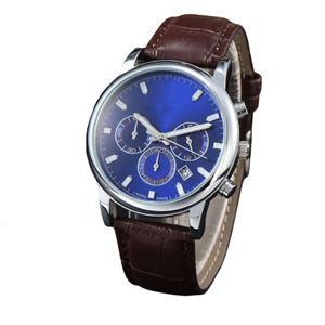 New Lao Jia Men's Quartz Calendar Multi Fully Fashion Disual Leather Blue Watch 1