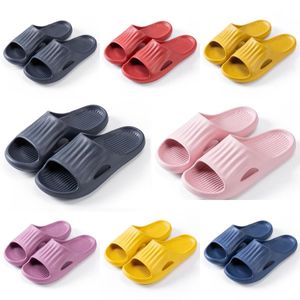 style17 Slippers leather British black white brown green yellow red Slides fashion outdoor comfortable breathable sports shoes Sandals