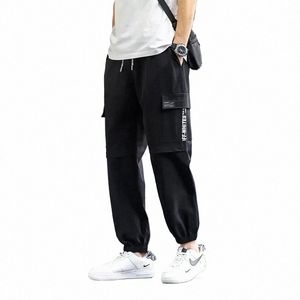 summer Joggers Youth 10XL 9XL Men Stretched Cargo Ankle Black Loose Casual Sweatpants Sports Plus Size 8XL 7XL Harem Trousers q63j#