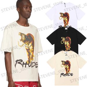 Men's T-Shirts Trend Brand TShirt Men Women Best Quality T-shirts letter Tiger Print T Shirt Summer Style Tops Fashion High Quality T240325