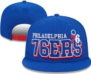Philadelphia''76ers''ball Caps 2023-24 유니와이시스 럭셔리 패션면 챔피언 야구 모자 스냅 백 모자 남자 Sun Hat 자수 봄 여름 모자 도매 A