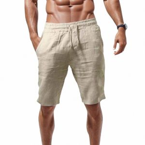 oversized Casual Soild Shorts Men Summer Cott Linen Shorts Man Breathable Sport Beach Shorts Gym Basketball Men Clothes 33eb#