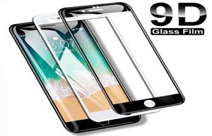 9D iPhone 8 7 6 6s için tam kapak temperli cam artı 5 5s SE 2020 Ekran Koruyucu 11 Pro XS MAX X XR Koruyucu Film1497166