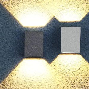 Lâmpada de parede moderna simples quadrado cimento arandela led g9 iluminação quarto corredor luminárias decorativas 10 7cm