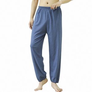 2xl-7xl Autumn Winter Men's Sleepwear Trousers Plus Size Lose Elastic Home Pants Warm Bottoming Pyjamas Pant Male Pantales F36p#