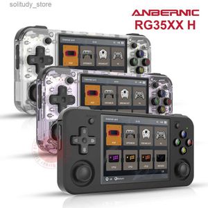 Portable Game Players ANBERNIC RG35XX H handheld game console Linux 3.5-inch I screen H700 retro video game player 3300mAh 64G 5528 classic games Q240326