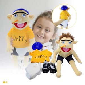 1PCS Weiche Plüsch Spielzeug Handpuppe Für Spiel Haus Schelmischen Lustige Puppen Spielzeug Mit Arbeits Mund Kinder Geschenk für Geburtstag 240314