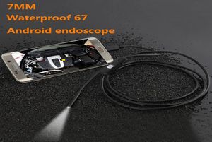 35m Endoskop Borescope Kameraları USB Android Muayene Kamerası 6 LED 7mm lens 720p Su Geçirmez Araba Endoskopio Tüp Mini Kameralar5378876