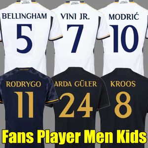 S-4xl Bellingham Vini Jr Koszulki piłkarskie 23 24 Rodrygo Real Madrids Camavinga Football Shirt 2023 2024 Arda Guler Modric Trzeci fan