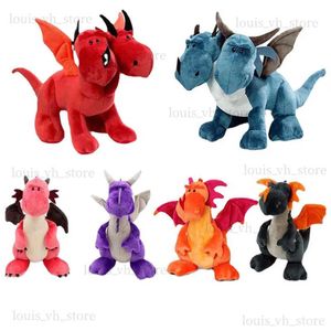 Bambole di peluche 35 cm Kawaii Dinosauro Peluche Animali a doppia testa Bambole di pezza Cartonn Anime Due teste di drago per bambini Bambini Ragazzi Regalo T240325