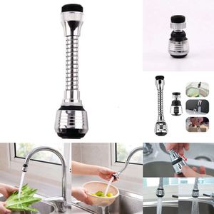 Ny 360 graders kran Anti Splash Head Water Saver Universal Rotating Bubbler Filter Booster Munstycke Köksverktyg