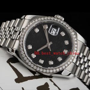Titta på Asia 2813 Sport 116244 Men's Watch 31mm 36mm Ring med Diamond Automatic Mechanical Watche's Black Memorial Print 265R