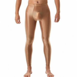 men's U Cvex Fitn Tights Shiny Sports Gym Leggings Satin Glossy Stockings Dance Workout Clud Party Men Pantyhose L9Q3#