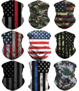 Seamless Magic Head Scraf American Flag Printed Outdoor Hiking Insect Protective Head Scarf MultiFunction Riding Face Er5917054382