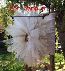 2018 för 3D -blommorstolar Sashes stol täcker provlänk Ny ankomststol Sash Vintage Wedding Decorations9565961