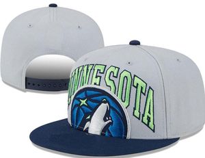 Minnesota''timberwolves'''sball Caps 2023-24 Unisex Luxury Fashion Champions Champions Бейсболка для шляпы Snapback Мужчины женщины солнце