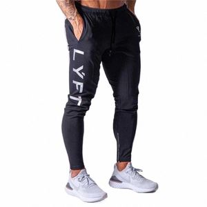 mens Cott Running Pants Zipper GYM Leggings Joggers Streetwear Casual Sport Trousers Training Workout Fitn Sweatpants d5wn#